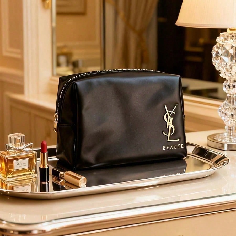 Luxury Designer Bags Ysl - Bolsa de Cosméticos Clássica Preta YSL