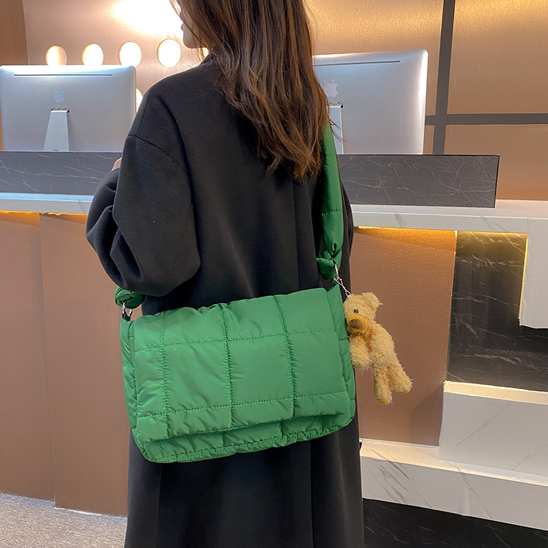 Inverno para baixo algodão mul - Luxury Bags Green avaliação e preço
