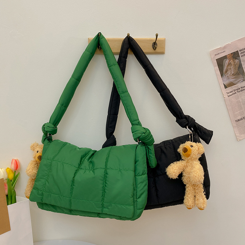 Inverno para baixo algodão mul - Luxury Bags Green avaliação e preço