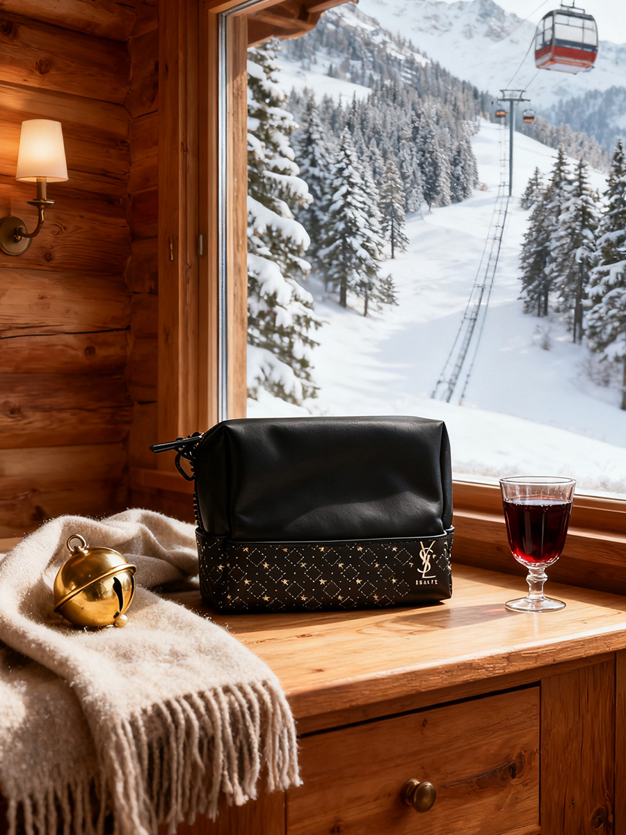Bolsa de cosméticos YSL preta  - Luxury Designer Bags Ysl avaliação e preço