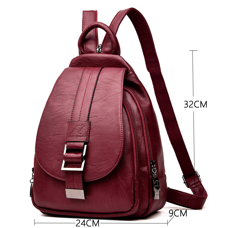 Designer Mochilas de Couro par - Genuine Leather Backpack avaliação e preço