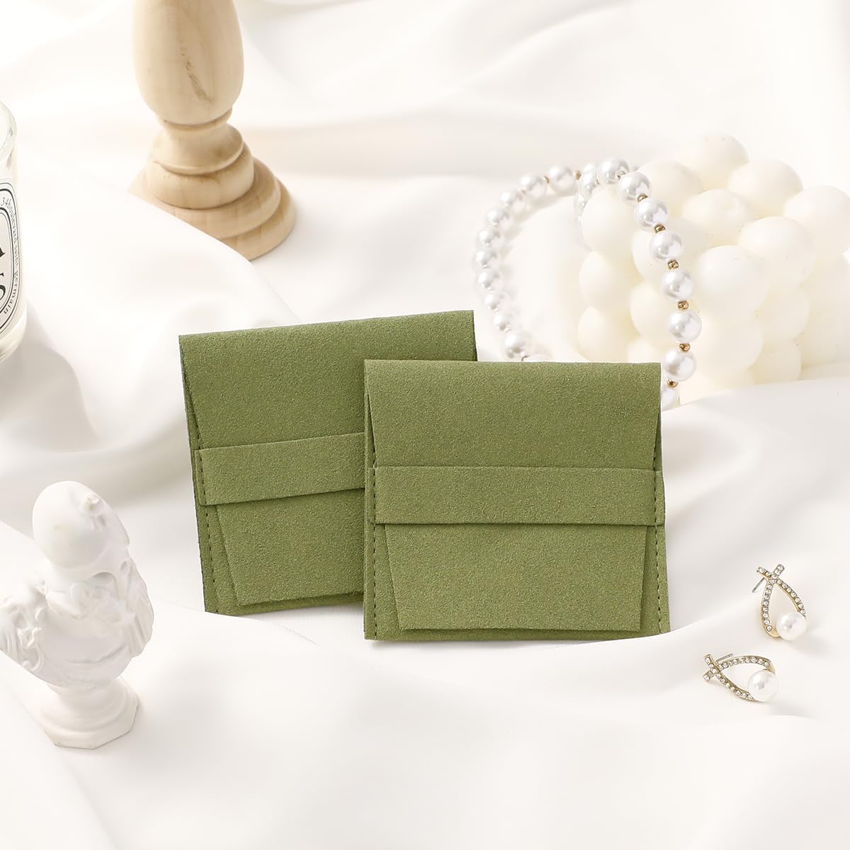 Saco de joias de microfibra ve - Luxury Bags Green avaliação e preço