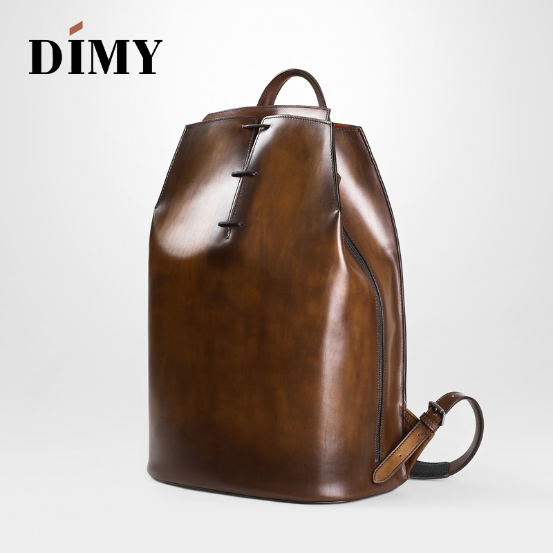 DIMY 2025 nova mochila masculi - Genuine Leather Backpack avaliação e preço