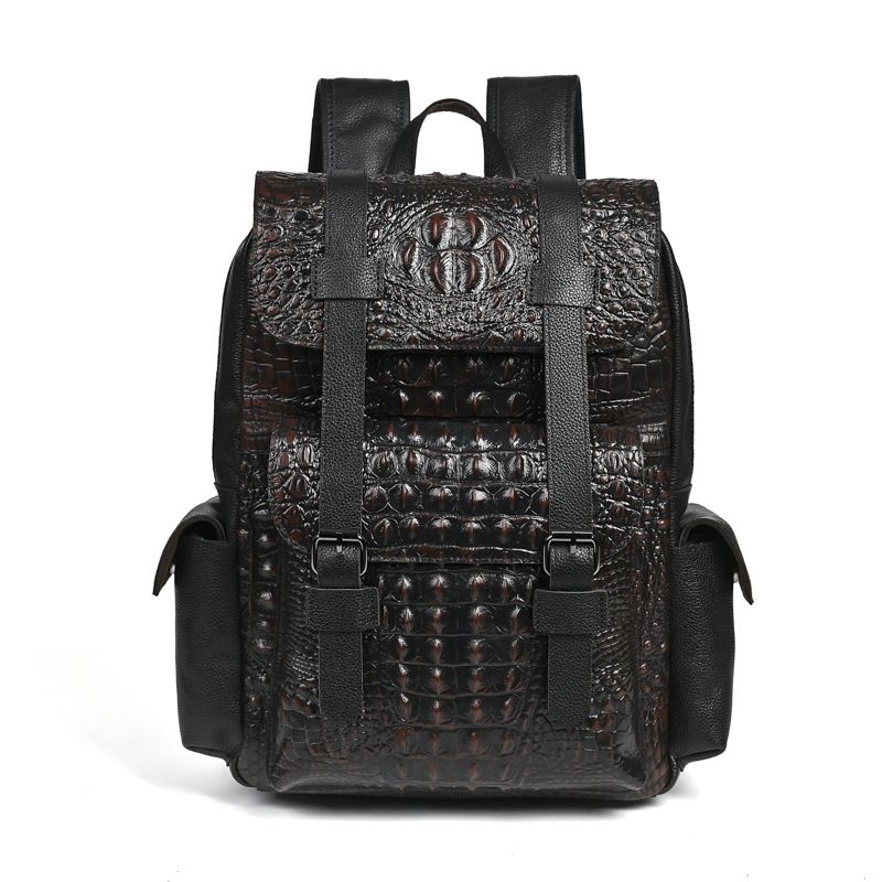 Mochila Masculina de Couro Gen - Genuine Leather Backpack avaliação e preço