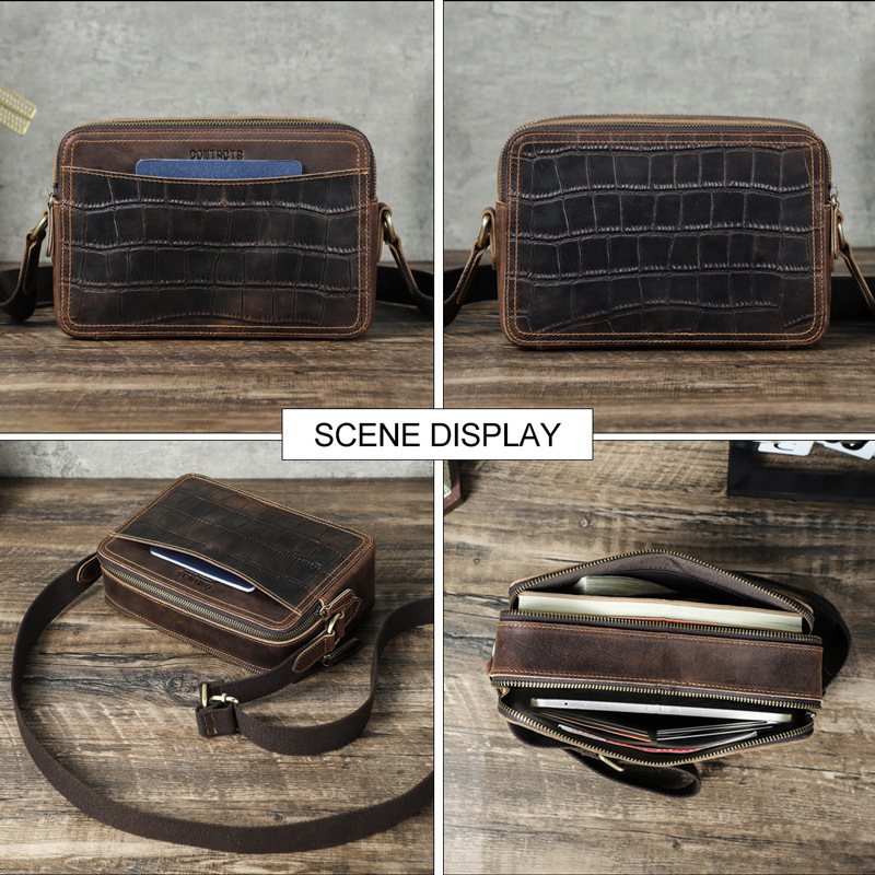 Moda estilo britânico camada s - Genuine Leather Backpack avaliação e preço