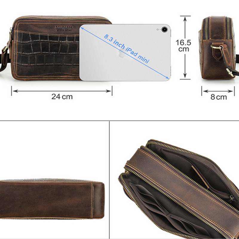 Moda estilo britânico camada s - Genuine Leather Backpack avaliação e preço