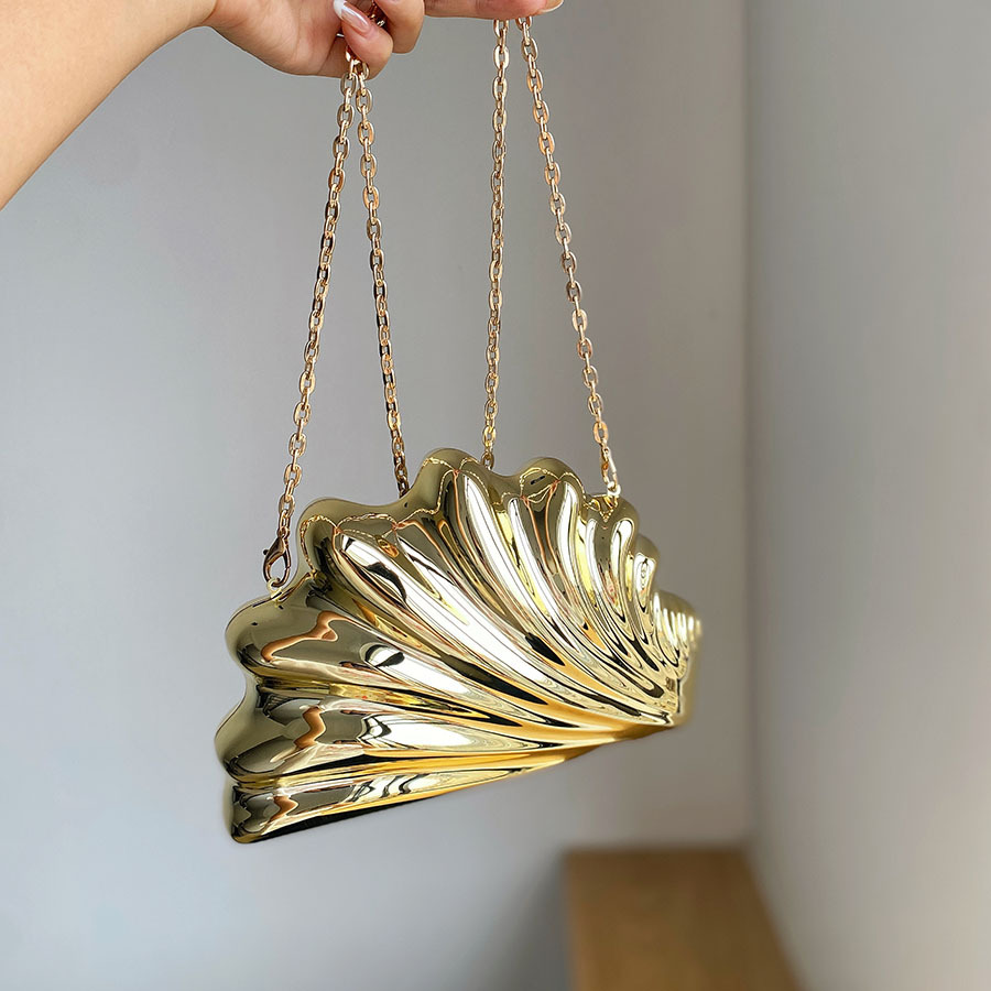 Bolsa de noite dourada e prate - Mini Bag Evening Clutch avaliação e preço