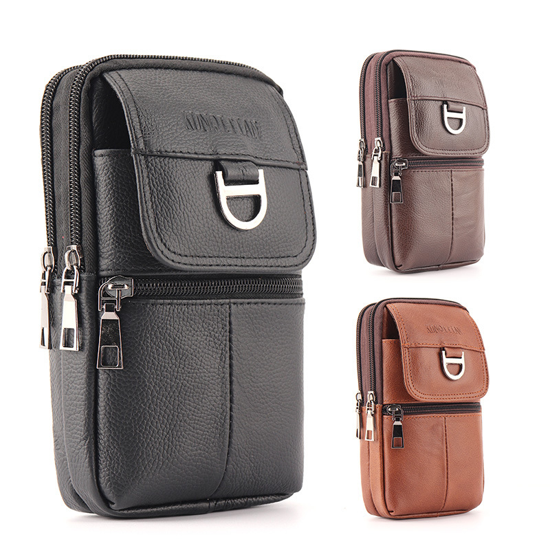 Bolsa de Cintura Masculina de  - Genuine Leather Backpack avaliação e preço